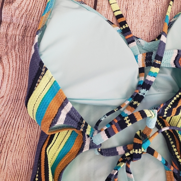 Aerie Striped MultiColor Swimsuit - Picture 2 of 11